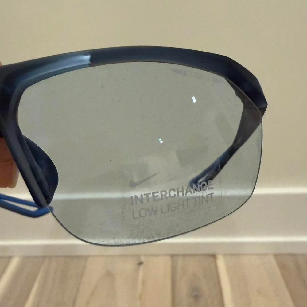 Nike Low Light sunglasses in blue & black